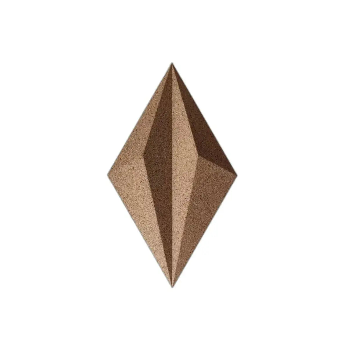 DIAMOND LINE 3D Cork Acoustic Wall Panels on white background DecorMania UK